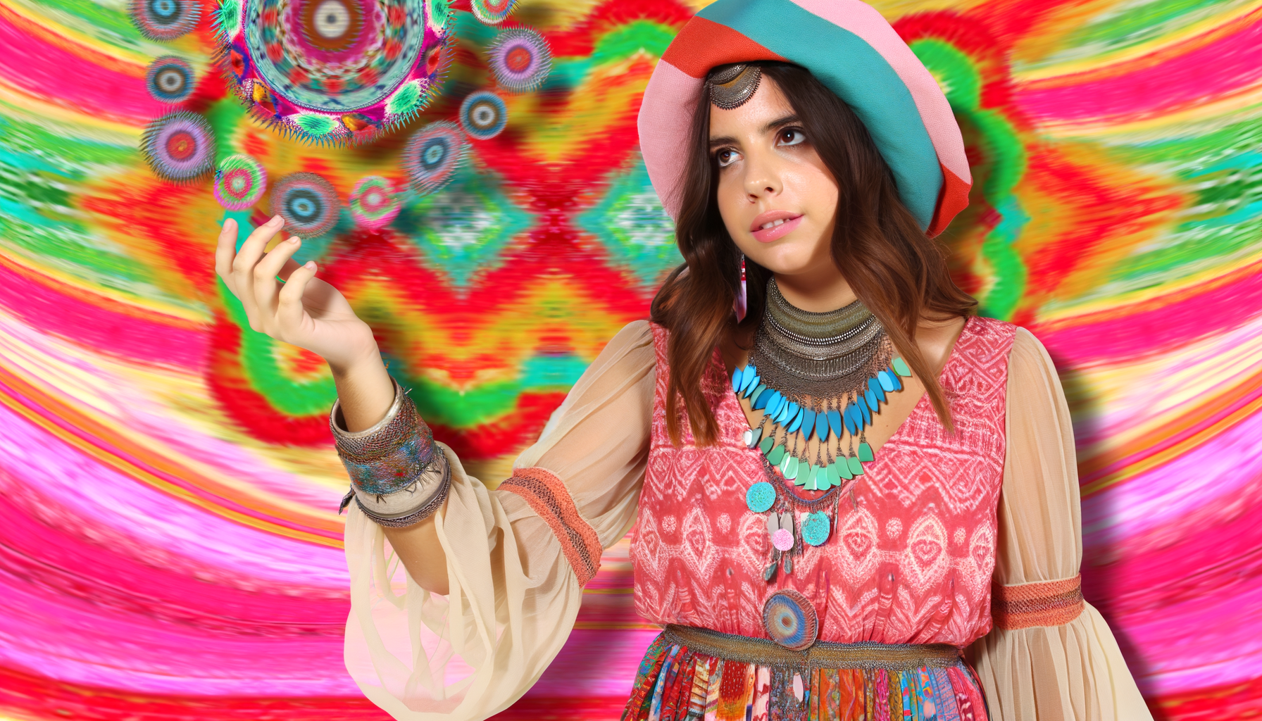 Zijn kleurrijke accenten nodig bij een boho kleed?