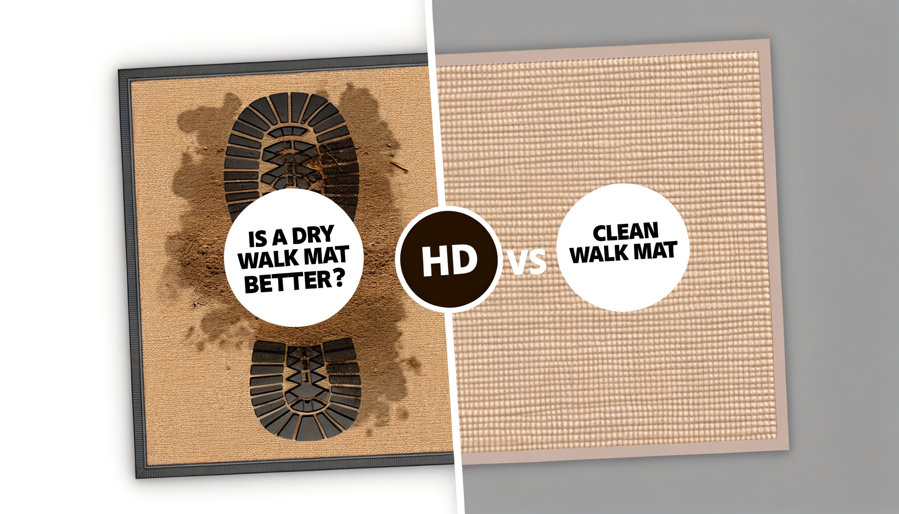 Is een droogloopmat beter dan een schoonloopmat?