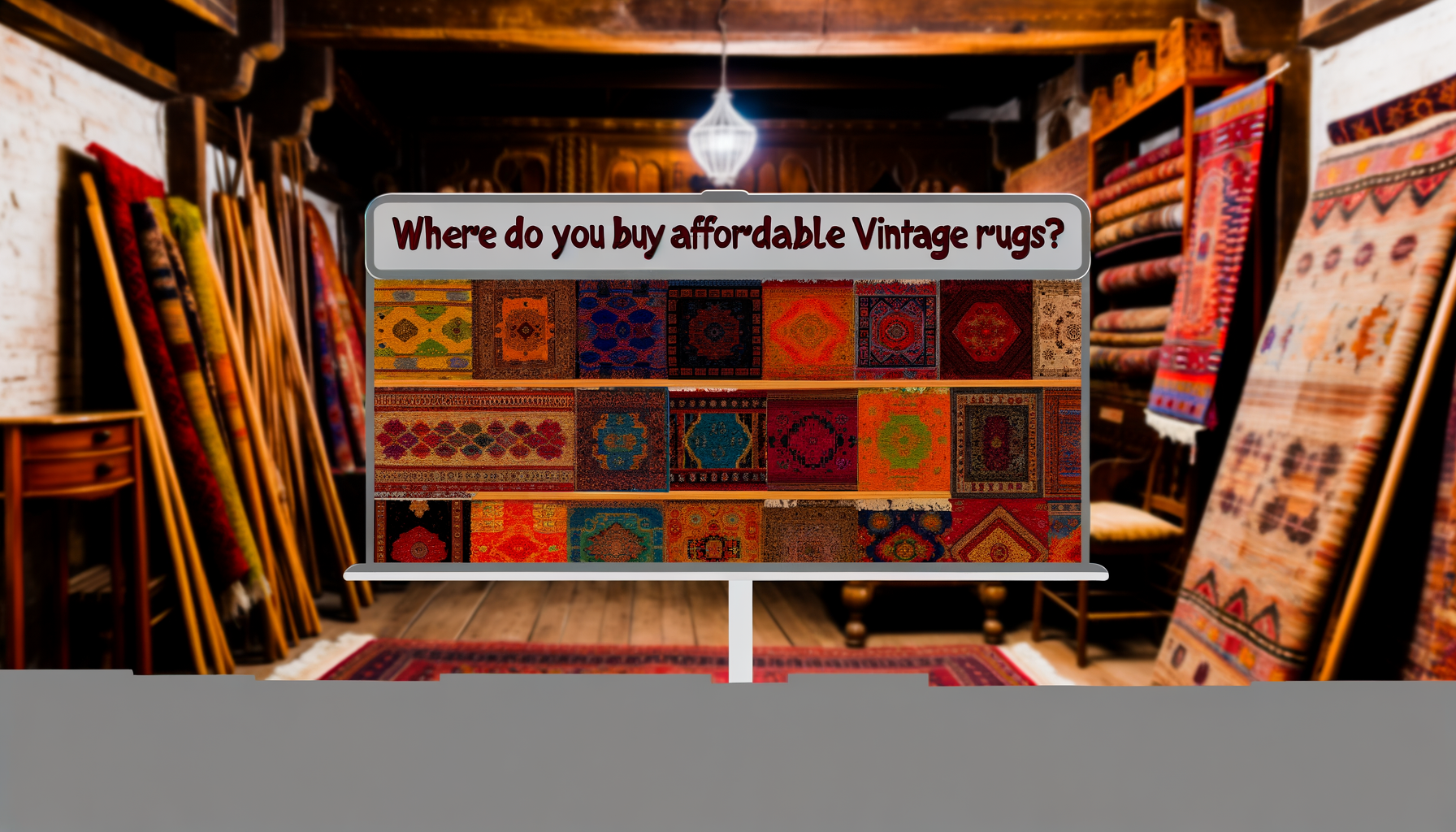 Waar koop je betaalbare vintage vloerkleden?