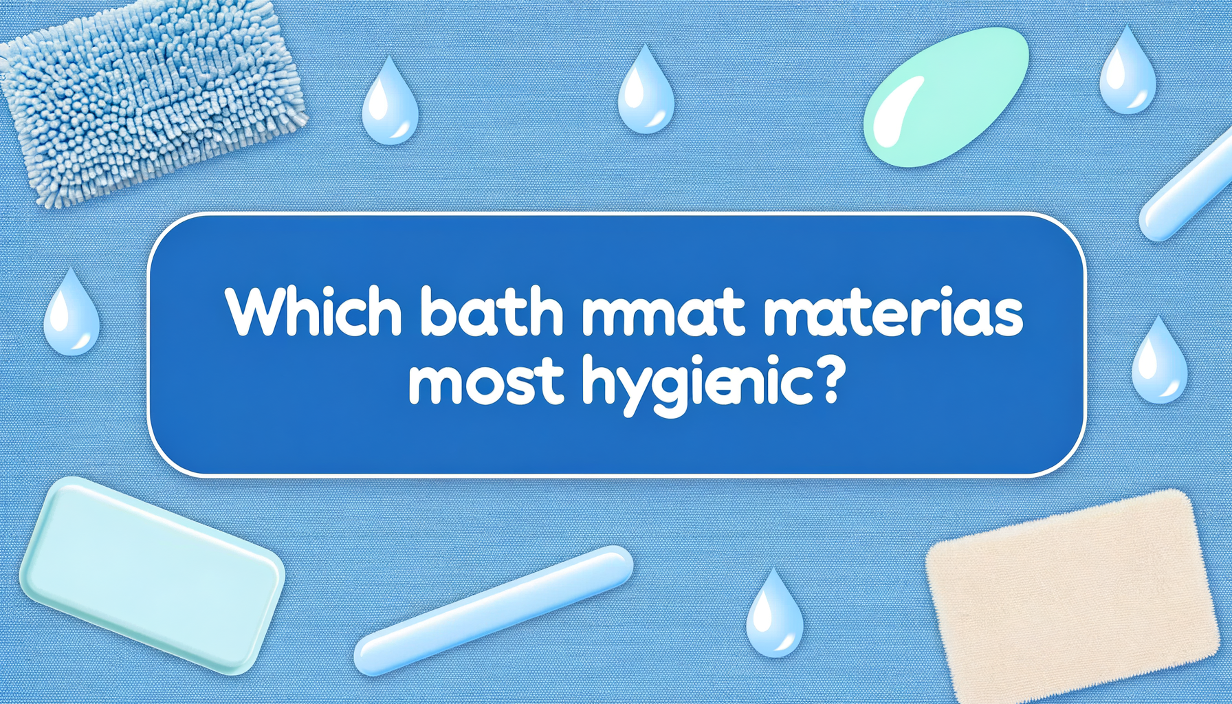Welk materiaal badmat is het meest hygiënisch?