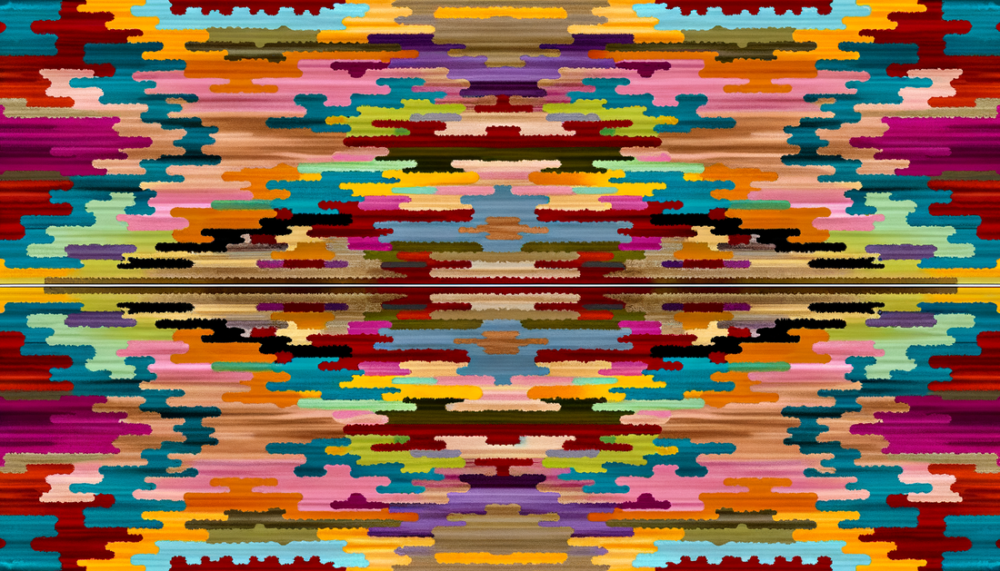 Hoe combineer je kleurrijke kunst met een modern kleed?