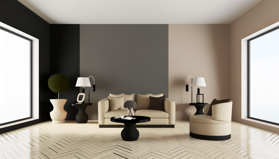 Hoe combineer je beige meubels met zwart?