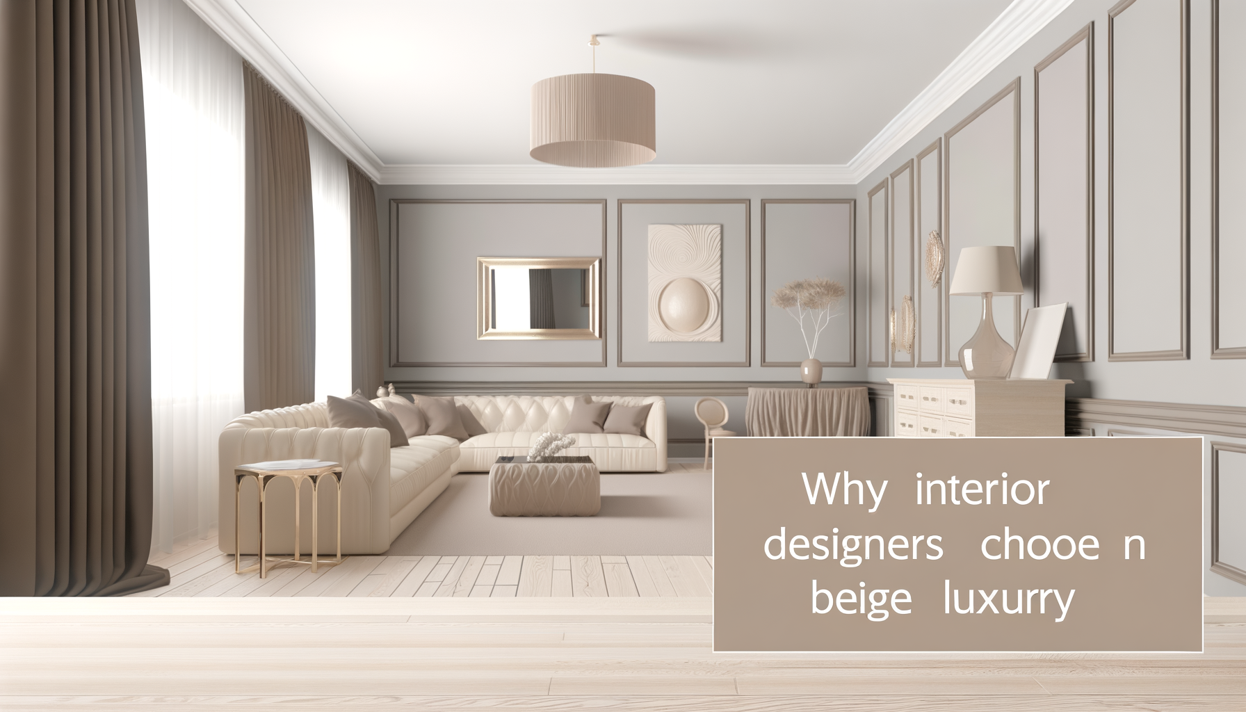 Waarom kiezen interieurontwerpers voor beige luxe?