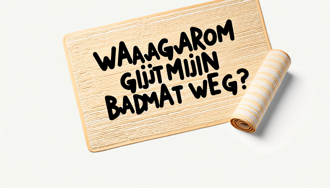 Waarom glijdt mijn badmat weg?