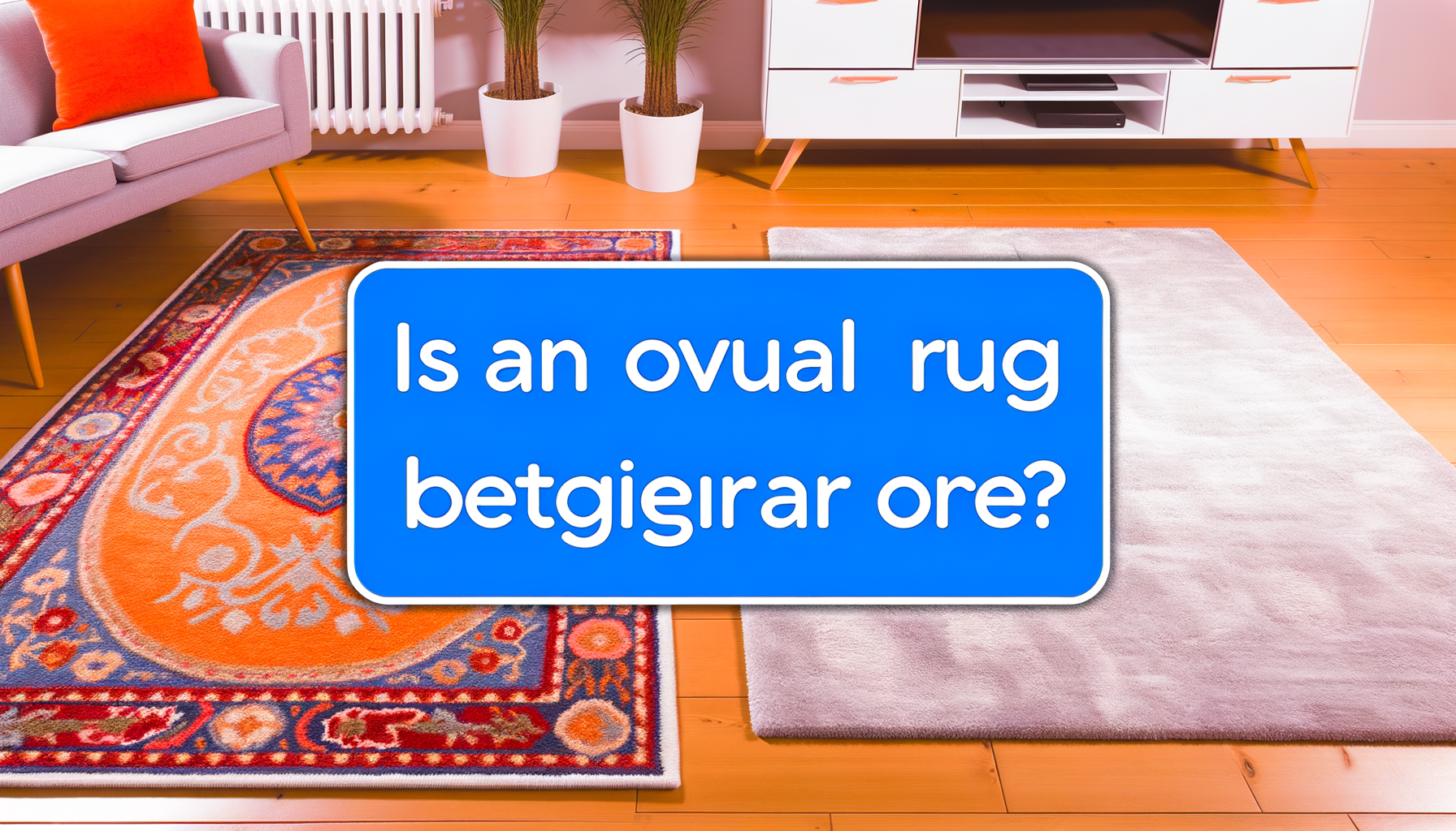 Is een ovaal kleed beter dan een rechthoekig?
