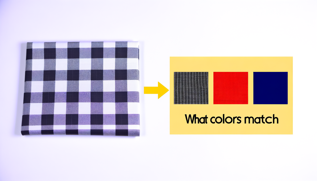 Welke kleuren passen bij een chekered kleed?
