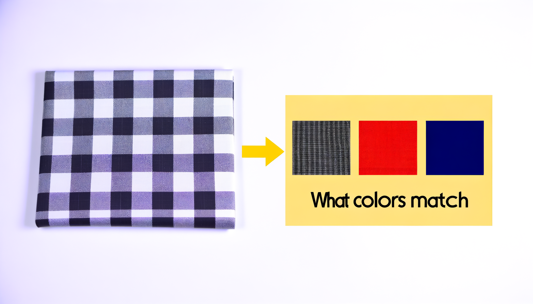 Welke kleuren passen bij een chekered kleed?