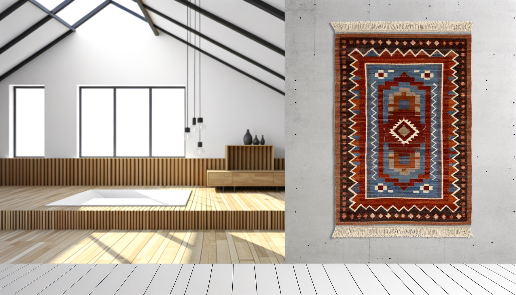 Hoe style je een Kelim kleed in een modern huis?