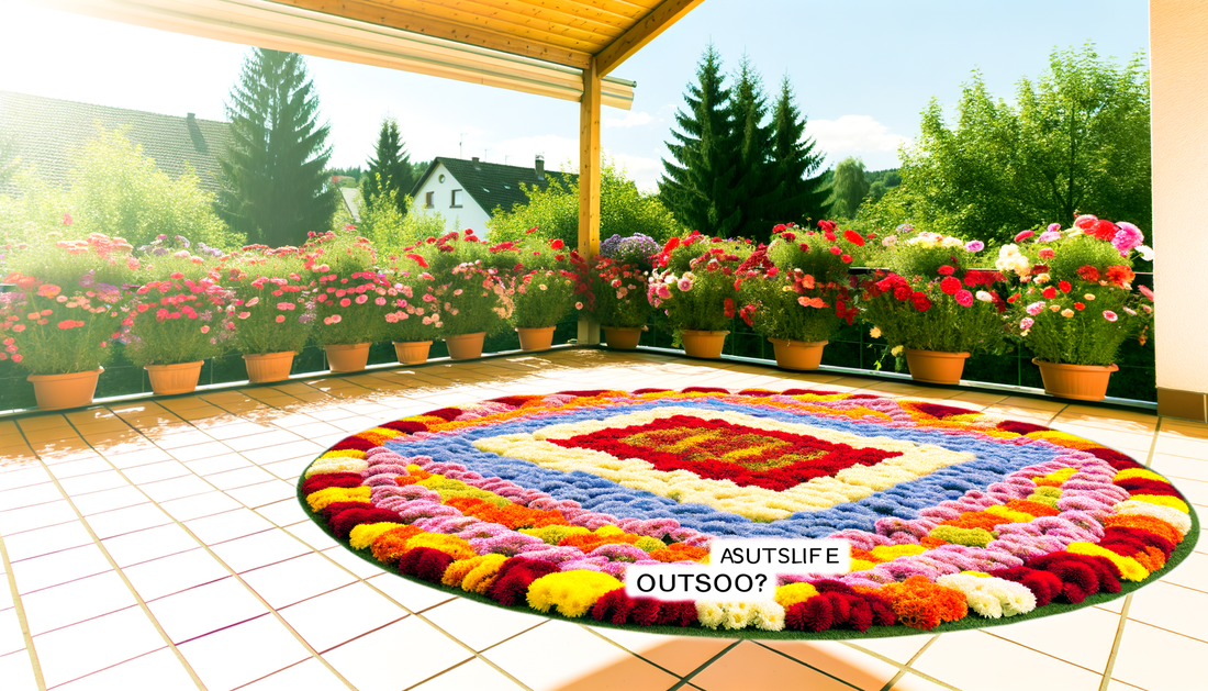 Zijn bloemenkleden ook geschikt voor buiten?