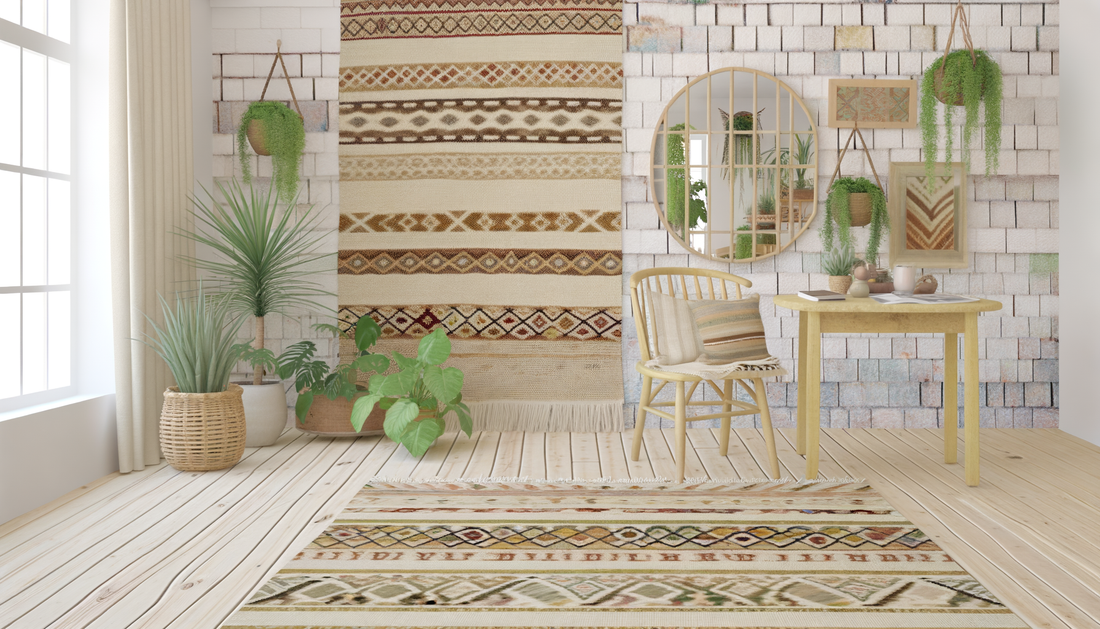 Passen beige Kelims in een boho interieur?