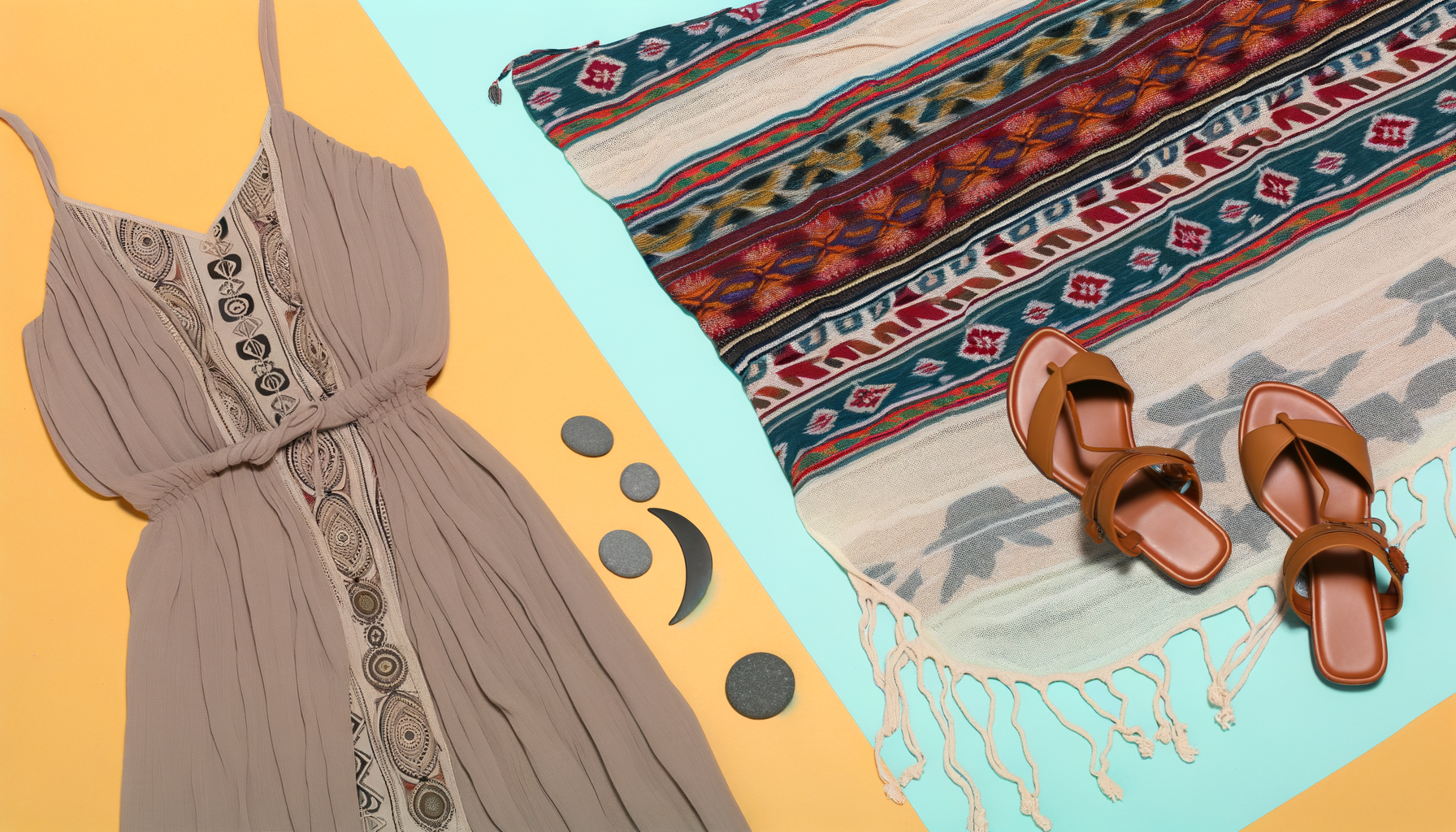 Geeft een bohemian kleed een vakantiegevoel?