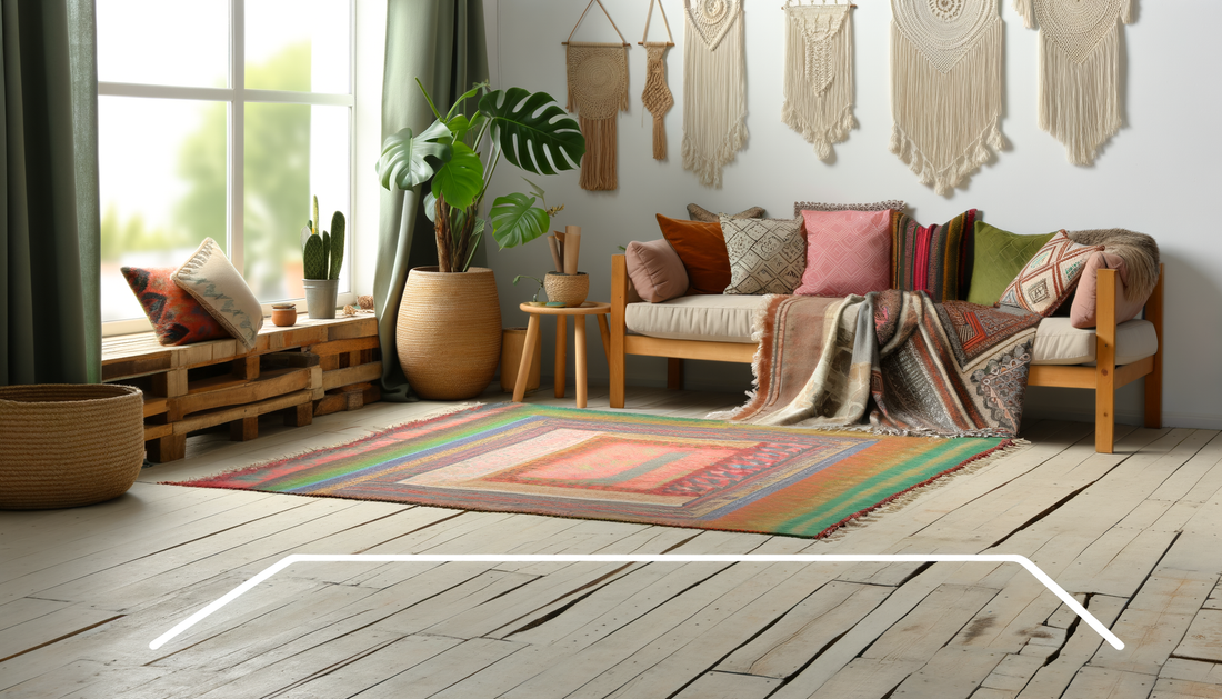 Hoe creëer je een boho-interieur met kleden?