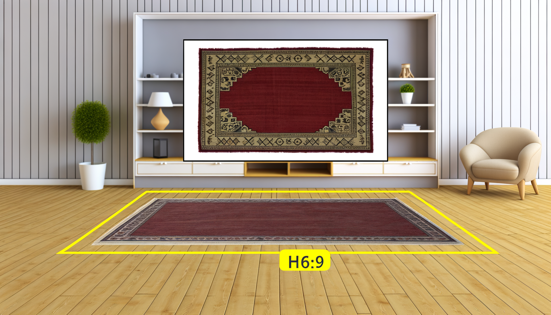 Past een vintage kleed in een modern interieur?
