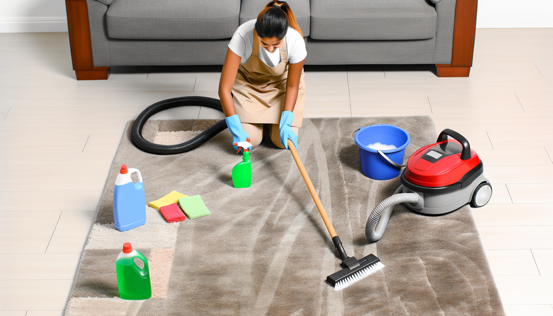 Hoe maak je een hoogpolig vloerkleed schoon?