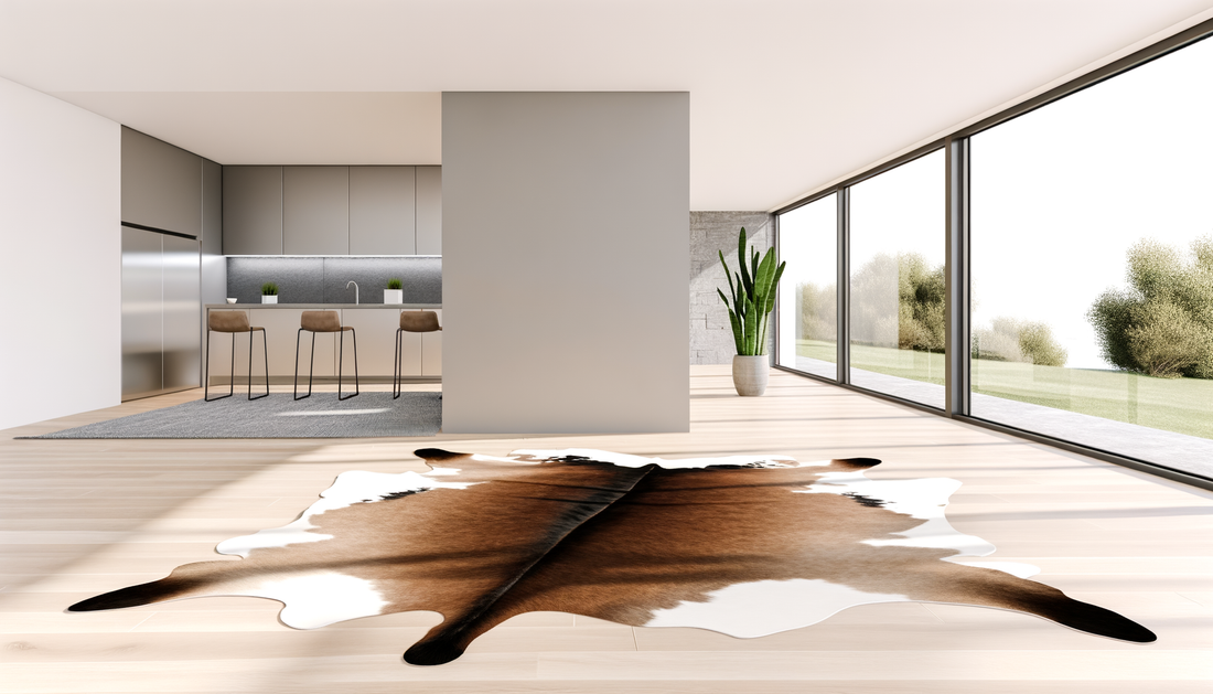 Hoe style je een koeienhuid in een modern huis?