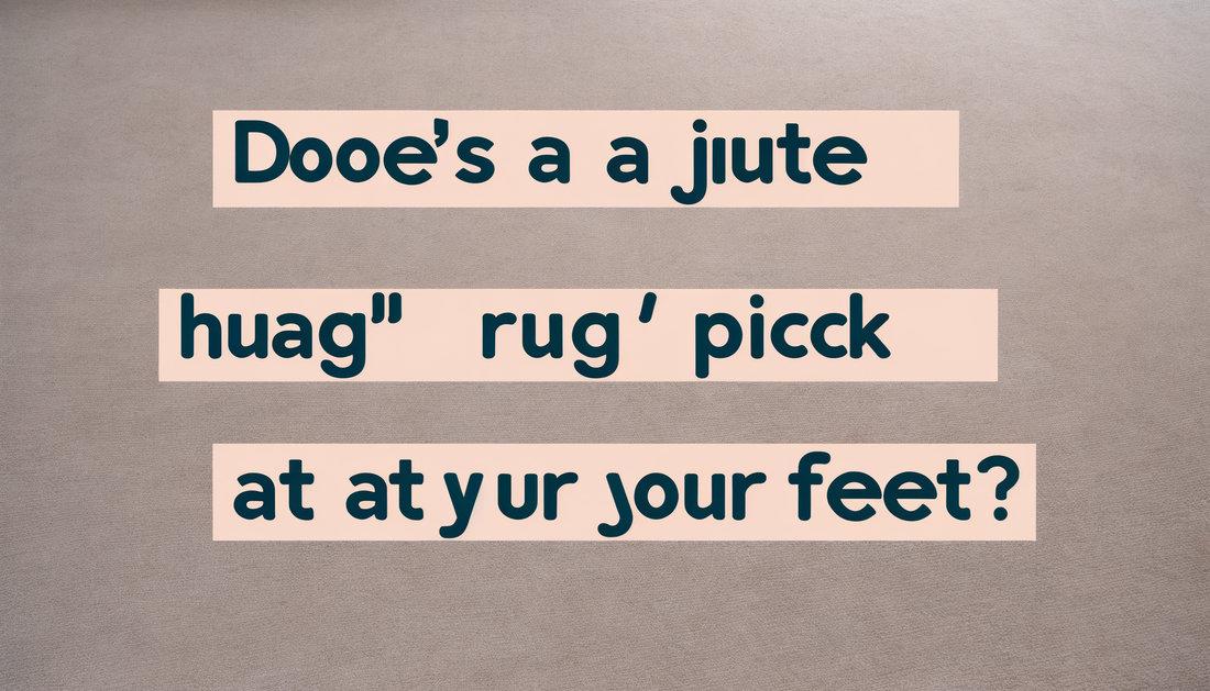 Prikt een jute vloerkleed aan je voeten?
