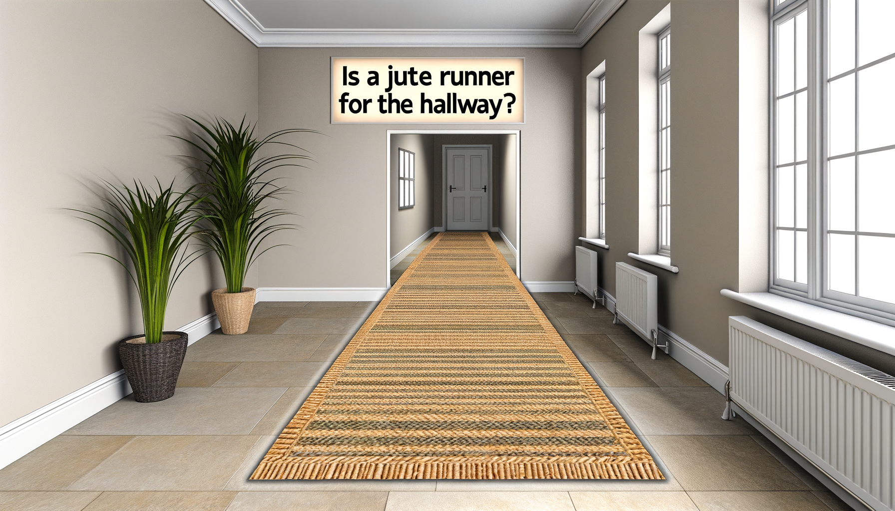 Is een jute loper geschikt voor de hal?