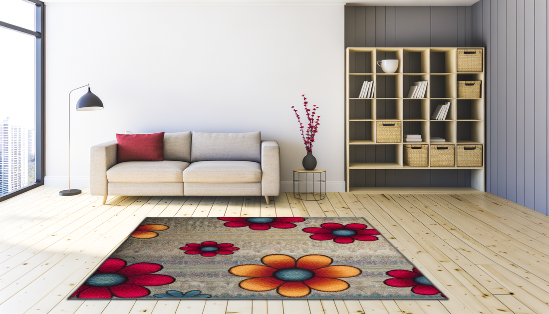 Past een bloemenkleed in een strak interieur?