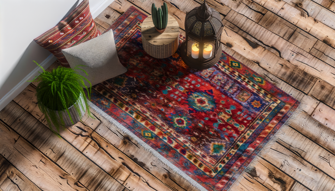 Wat is een typisch bohemian vloerkleed?