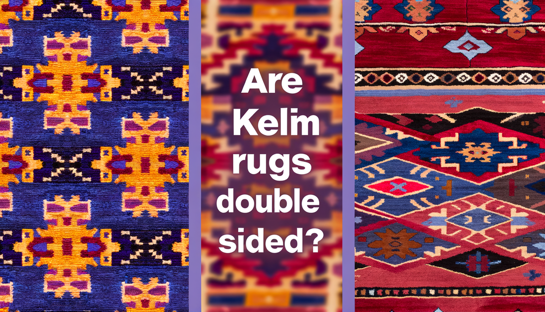 Zijn Kelim vloerkleden dubbelzijdig te gebruiken?