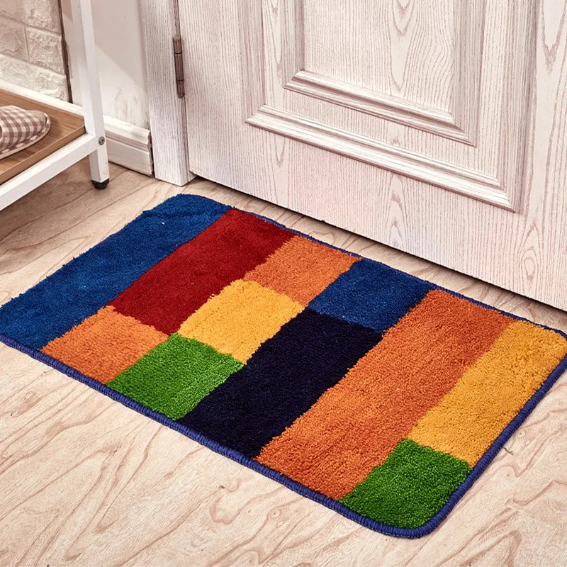 Nordic Style Bathroom Non-slip Absorbent Mats Hall Entrance Door Dust Removal Mats Household Kitchen Bedroom Soft Floor