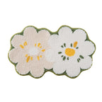 Cartoon Double Flower Bath Mat Bathroom Quick Drying Absorbent Foot Mat Super Fiber Flocking Comfortable And Soft