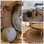 Jute Vloerkleed Rond - 100x100cm
