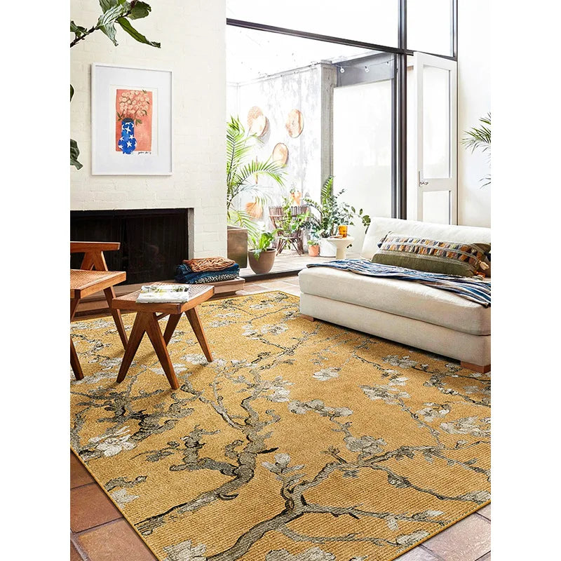 Design Vloerkleed Met Bloemen