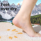Cartoon Double Flower Bath Mat Bathroom Quick Drying Absorbent Foot Mat Super Fiber Flocking Comfortable And Soft