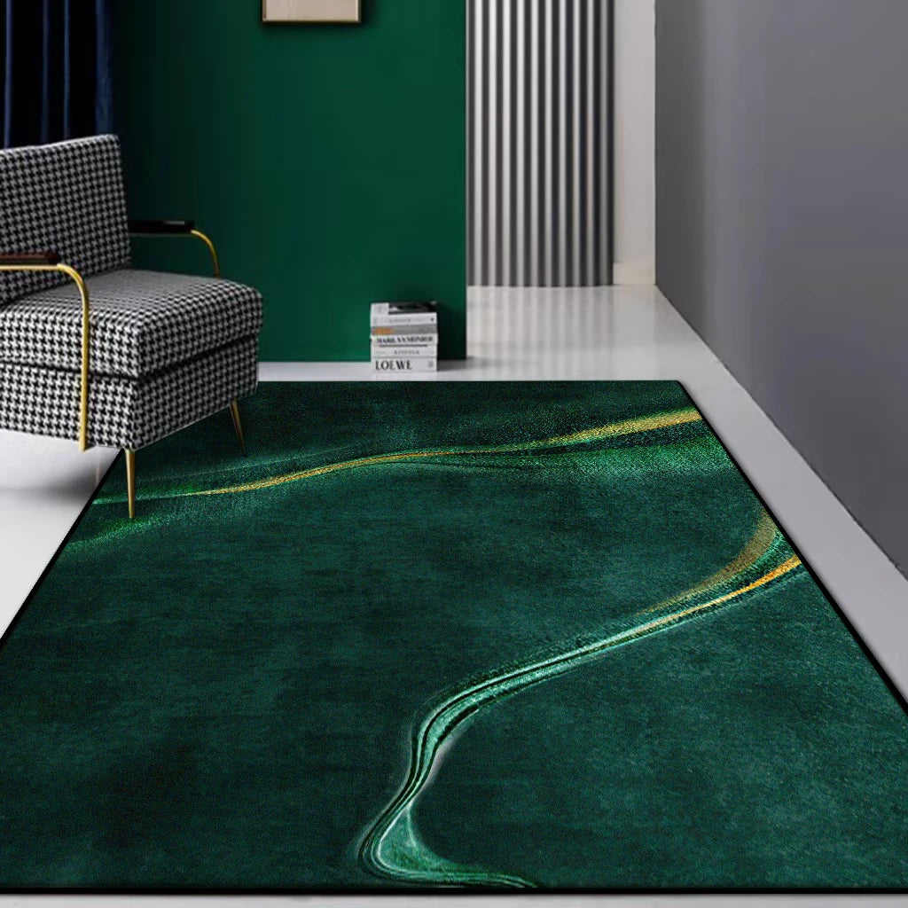 Groene Vloerkleed - Flannel-9 / 6.5x13.1ft(200x400cm