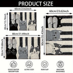 Vikama Striped Cartoon Cat Carpet Soft Doormat Waterproof Floor Mat Rug For Bedroom Carpet For Live Room Outdoor Carpet