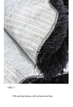 Organische Vorm Vloerkleed Groot - black / 80X150CM / CHINA