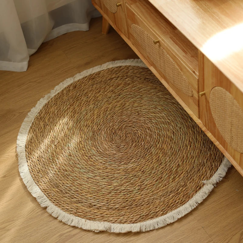 Rond Vloerkleed Jute - Beige / 800MMx800MM