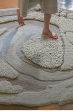 Organisch Vloerkleed Beige