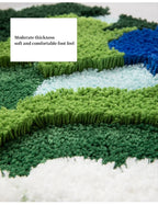Thicken Moss Tufted Doormat Forest Aesthetics Kitchen Carpet Anti Slip Bath Mat Home Decor Entrance/hallway Room Rug