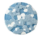 Kleed Organische Vorm Groot - Blue / 120CM Diameter / CHINA