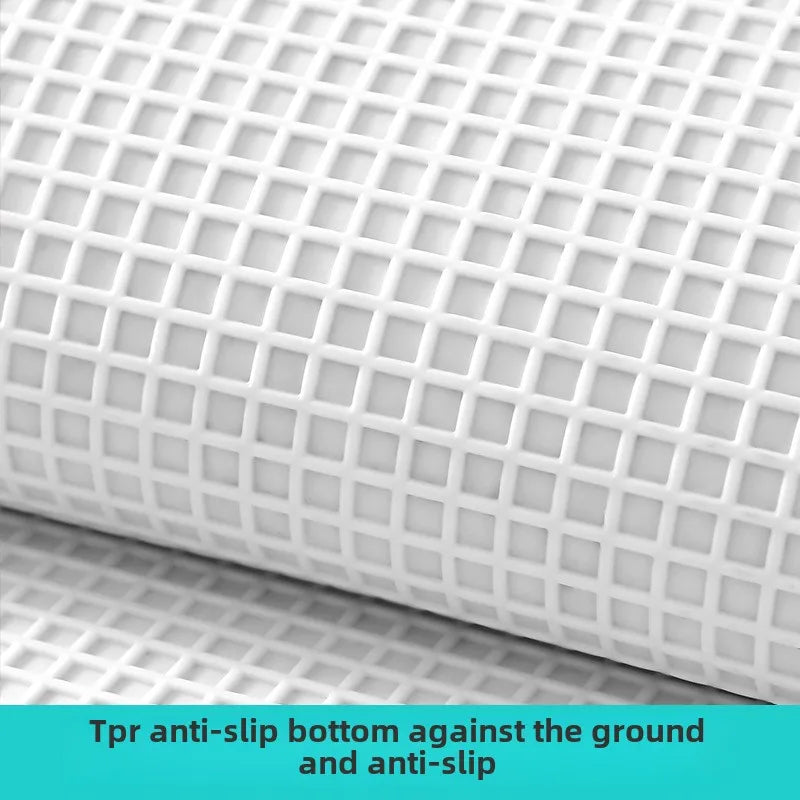 Geometric Bath Mat | Super Soft Microfiber Plush Rug | Quick Drying & High Absorbency | Abstract Striped Modern
