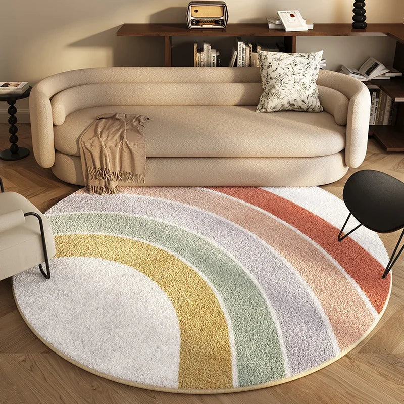 Regenboog Vloerkleed Kinderkamer - 80x80cm