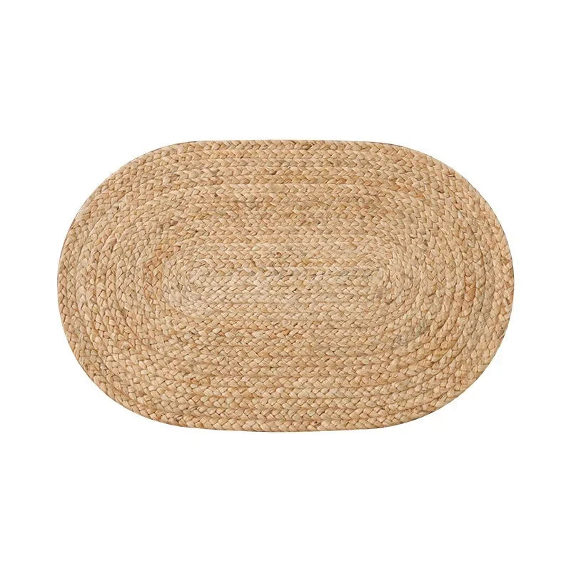 Jute Vloerkleed Ovaal - A / Customized size