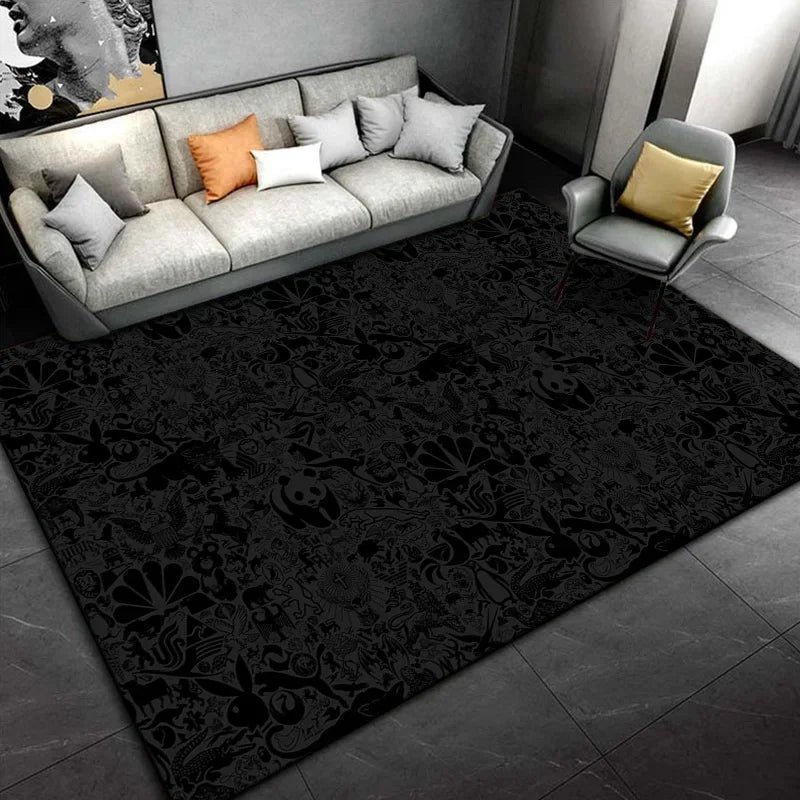 Karpet Zwart - Style L / 120x160cm (47x63in)