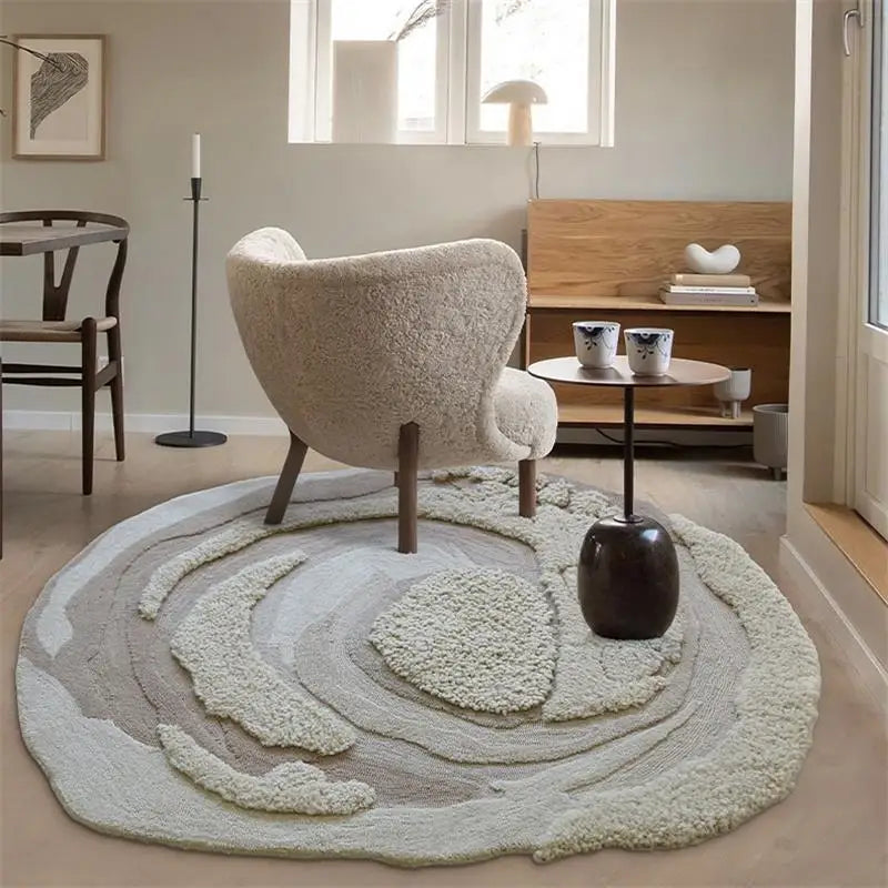 Organisch Vloerkleed Beige