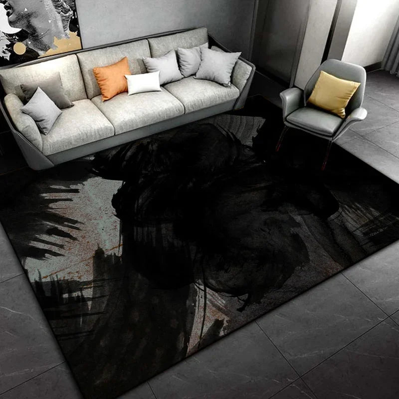 Zwart Karpet - Style J / 160x200cm (63x79in)