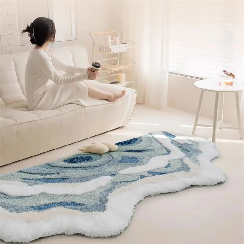 Organische Kleed - SKY BLUE / 80x180cm / CHINA
