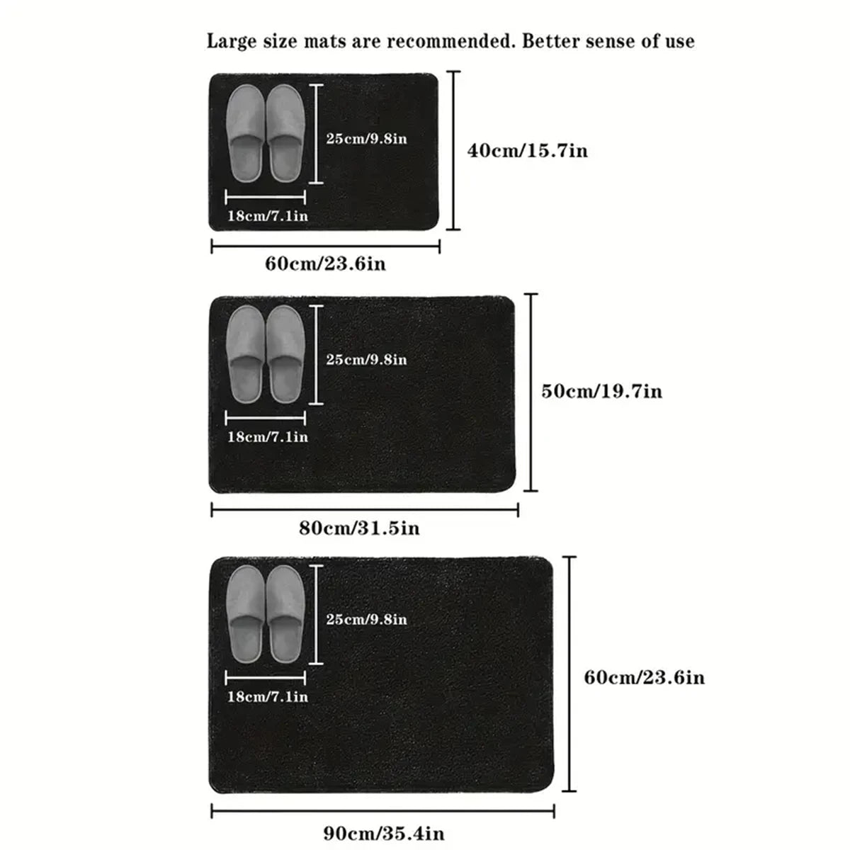 Super Water Absorbent Bathroom Floor Mat Anti-slip Bathroom Mat Bath Mat Long Hair Floor Mat Bedroom Door Mat Home