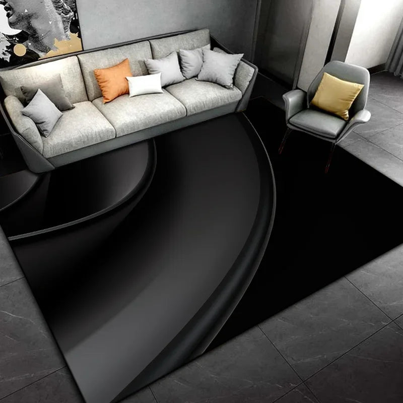 Vloerkleed Zwart - Style C / 150x220cm (59x86in)