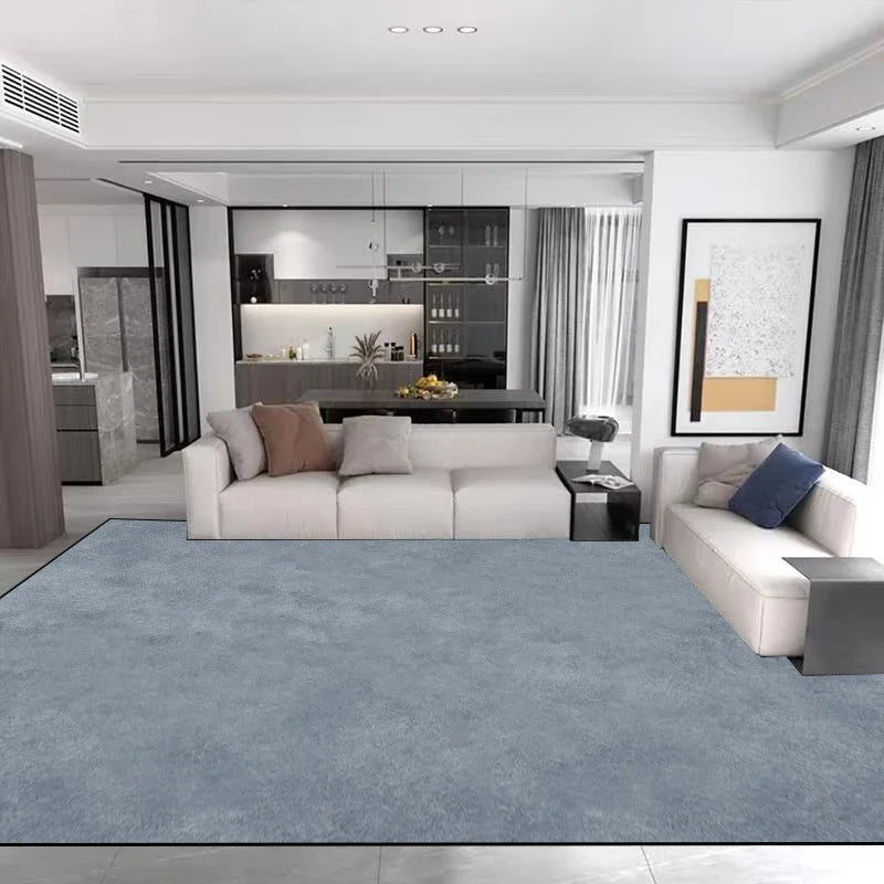 Light Luxury Minimalism Large Living Room Carpet Solid Color Home Decoration Bedroom Rug 200x300 Grey Soft Non-slip