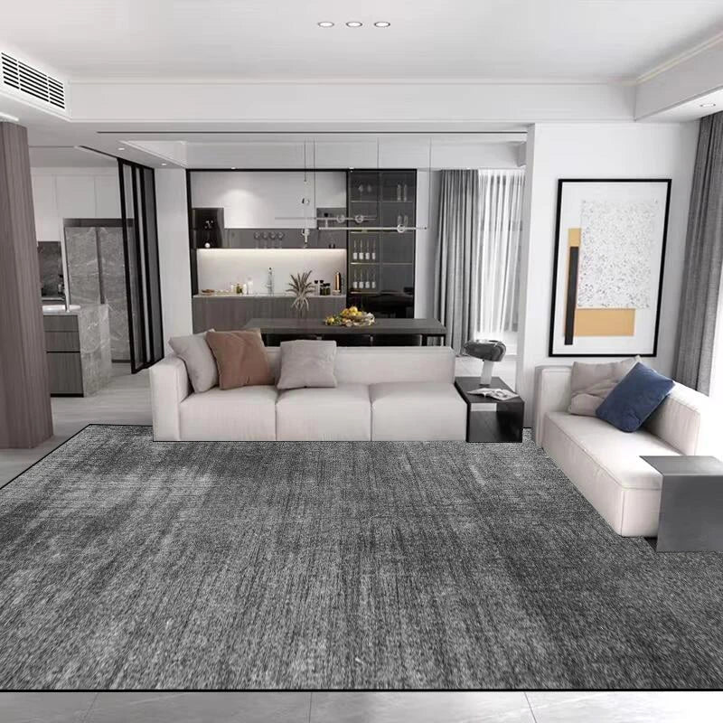 Light Luxury Minimalism Large Living Room Carpet Solid Color Home Decoration Bedroom Rug 200x300 Grey Soft Non-slip