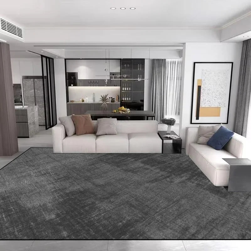 Light Luxury Minimalism Large Living Room Carpet Solid Color Home Decoration Bedroom Rug 200x300 Grey Soft Non-slip