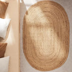 Jute Vloerkleed Ovaal