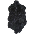 Organische Vorm Vloerkleed Groot - black / 80X150CM / CHINA